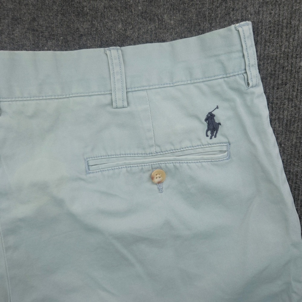 Polo Ralph‎ Lauren Chino Shorts Mens 36 Blue Excellent Cotton Coastal Chic